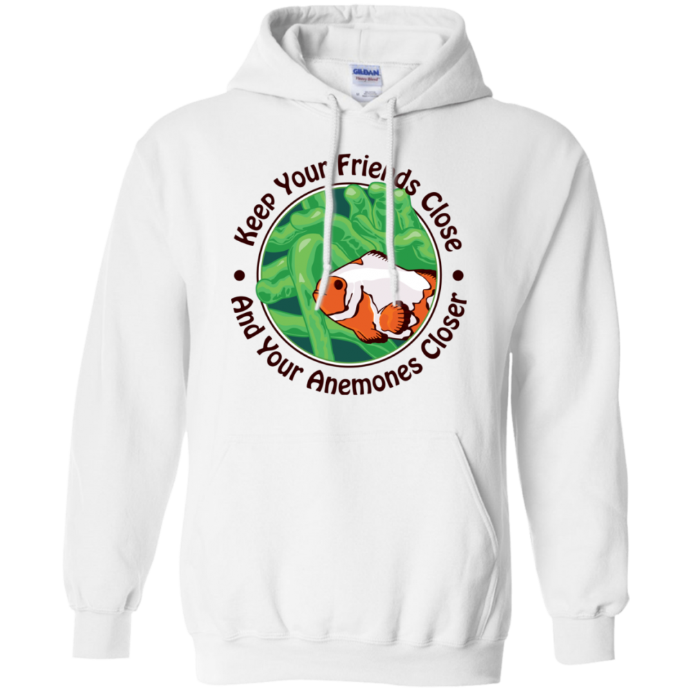 Keep Your Friends Close Hoodie - color: White